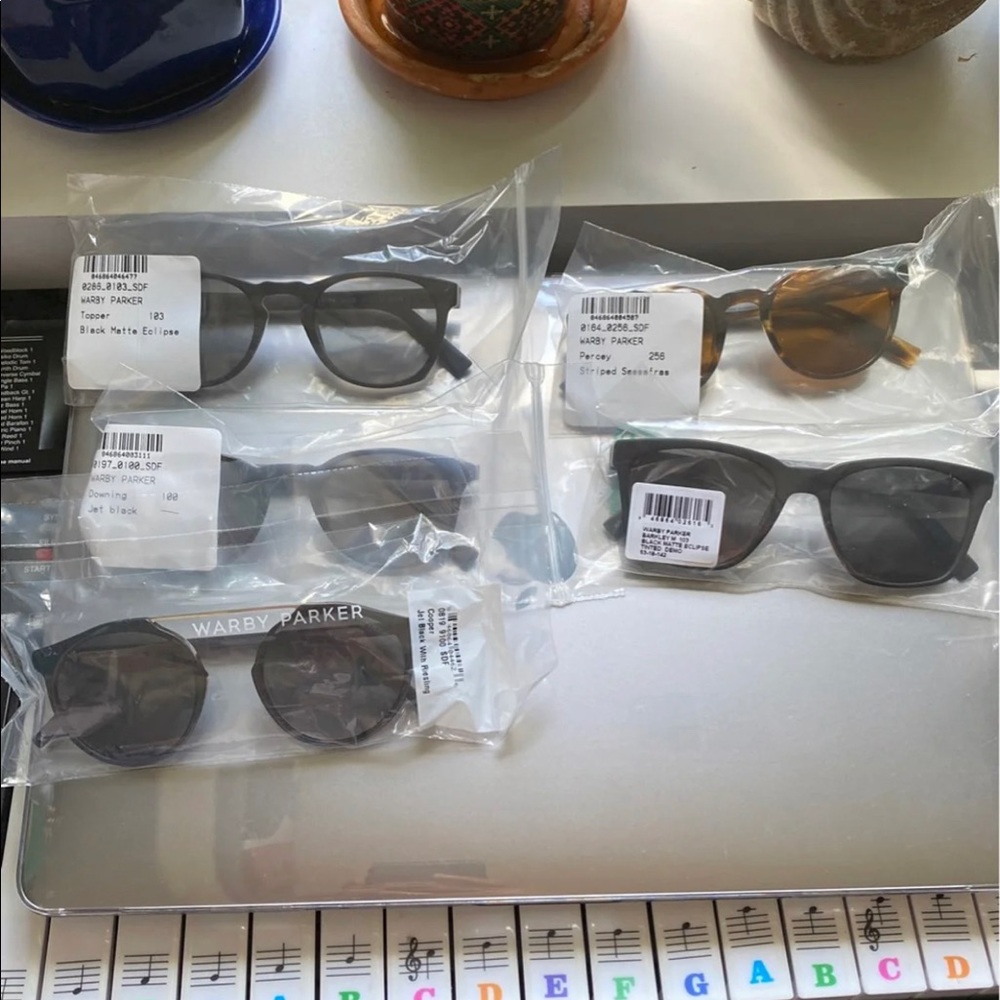 warby parker 5 pack brand new